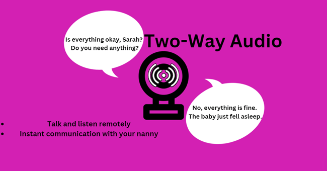 A Nanny Cam with an Integrated Two-Way Audio System
