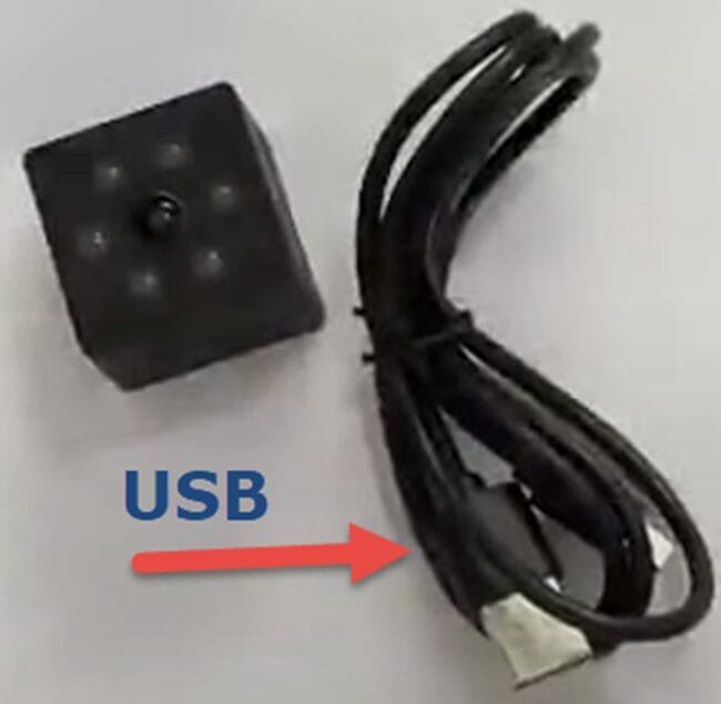 USB for Charging the Camera